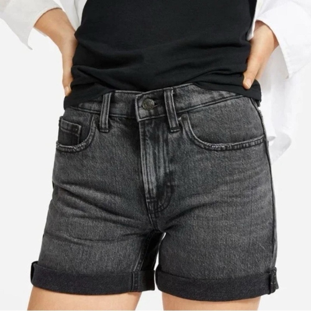 Everlane Washed Black Denim Jeans W relaxed Shorts 31